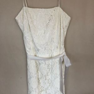 White lace dress